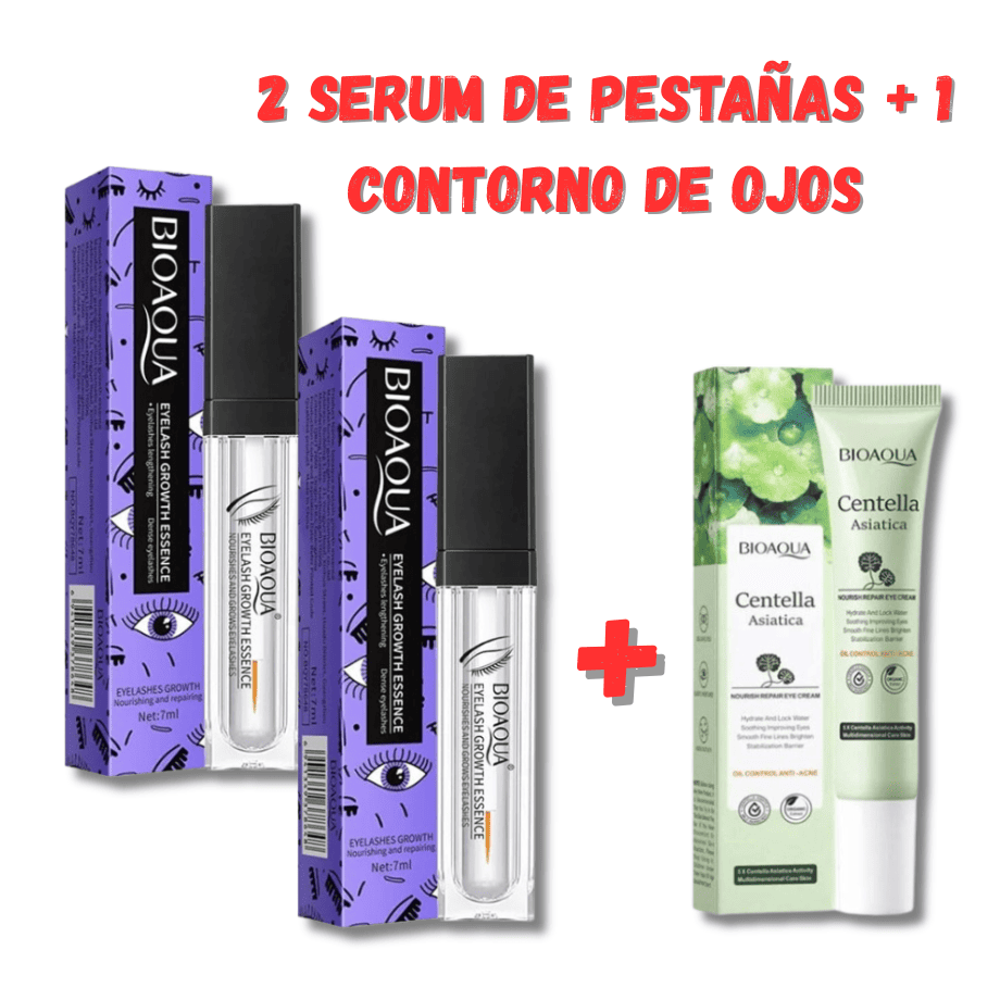 COMBO 2 SERUM DE PESTAÑAS + 1 CONTORNO CENTELLA ASIATICA