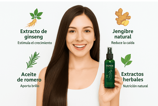 Spray De CRECIMIENTO INTENSO Y ACELERADO Para El Cabello OUHOE